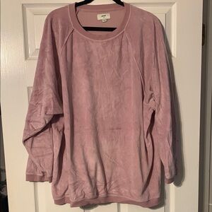 Aerie Pink Crewneck Sweater Oversized Comfort